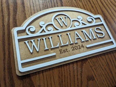 Handcrafted Vintage-Inspired Personalized Name Sign Home Decor - image2